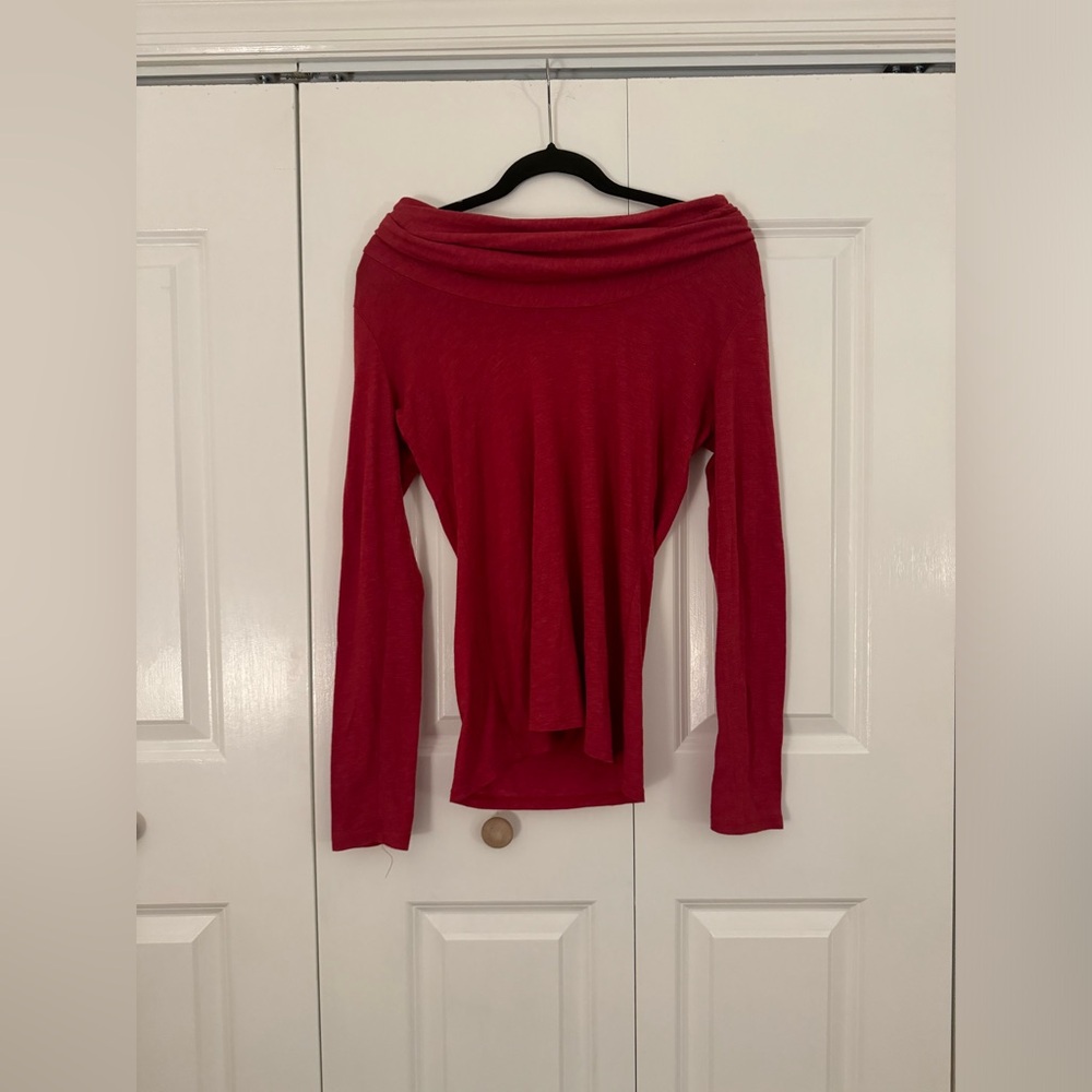 Red Off the Shoulder Top